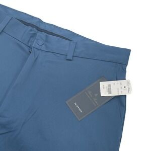 Brooks Brothers Performance Series Clark Fit Tech Pants Blue 33x30 Stretch